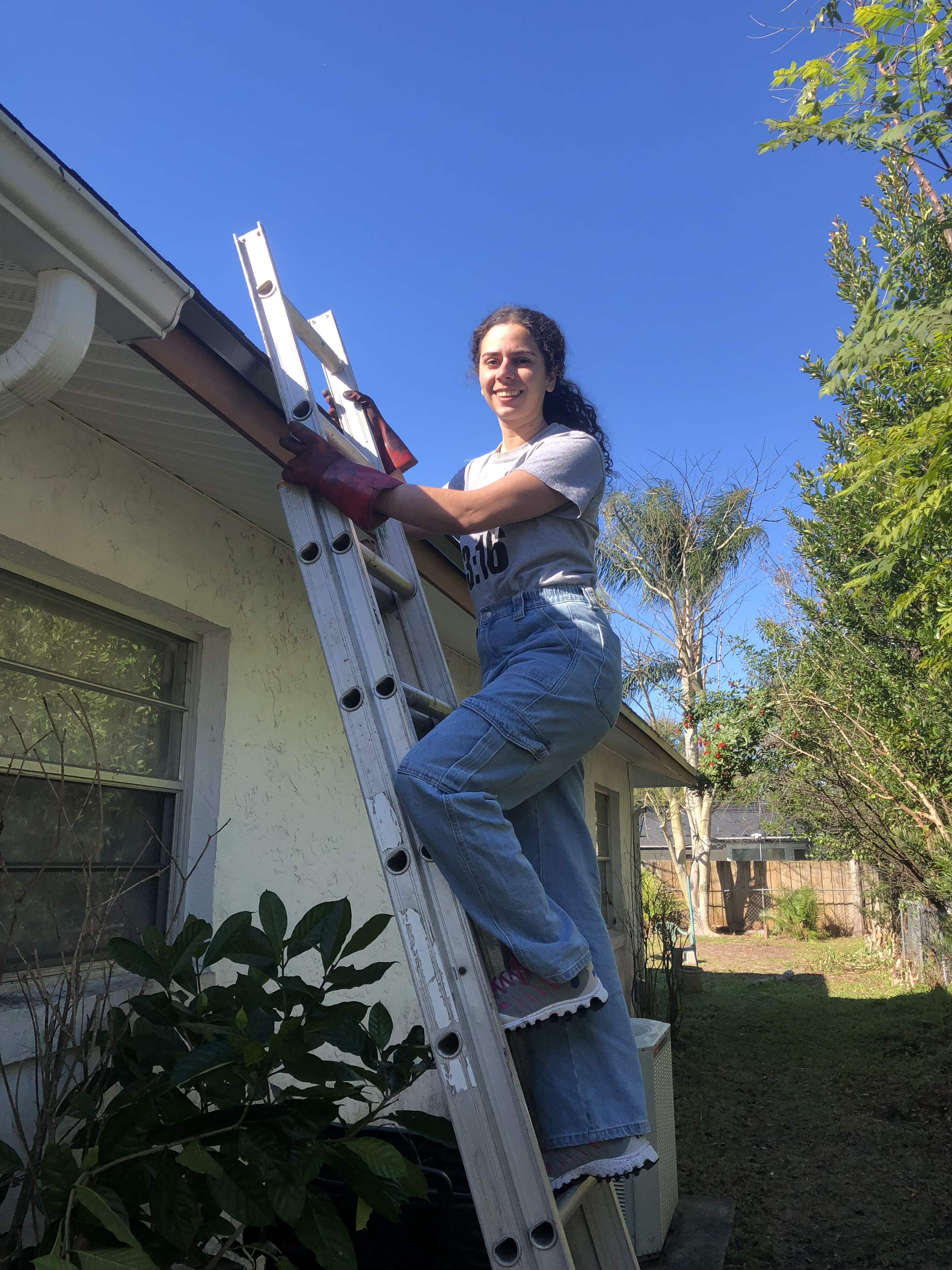 Samantha Webber, the girl with the ladder